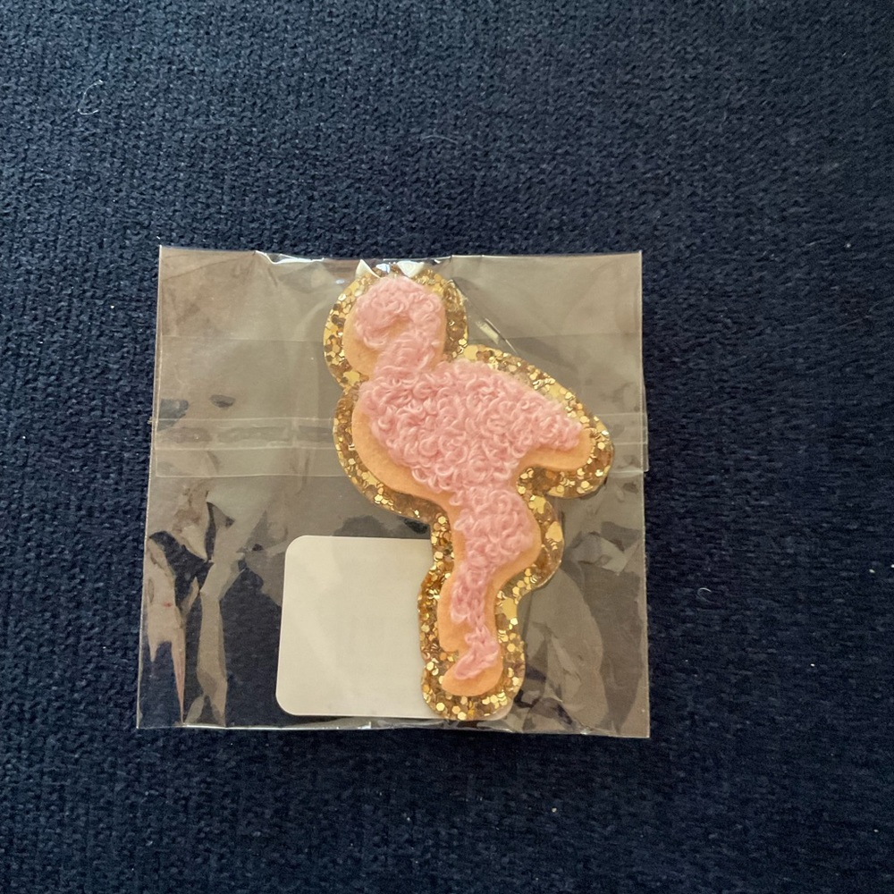 Stoney Clover Lane NWT glitter flamingo patch